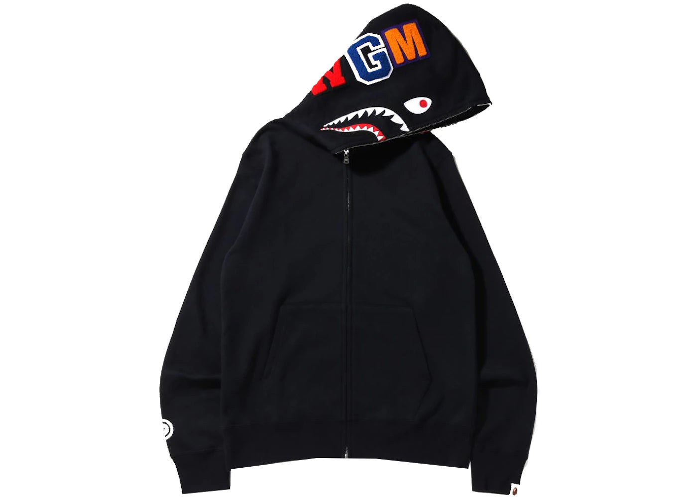 BAPE Shark Full Zip Hoodie (SS22)-Black