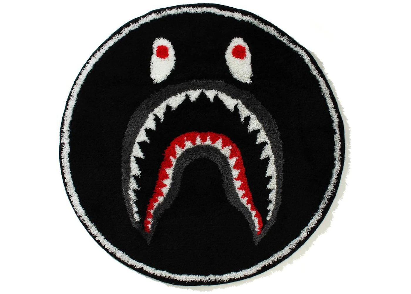 BAPE Shark Rug Mat Black - main view