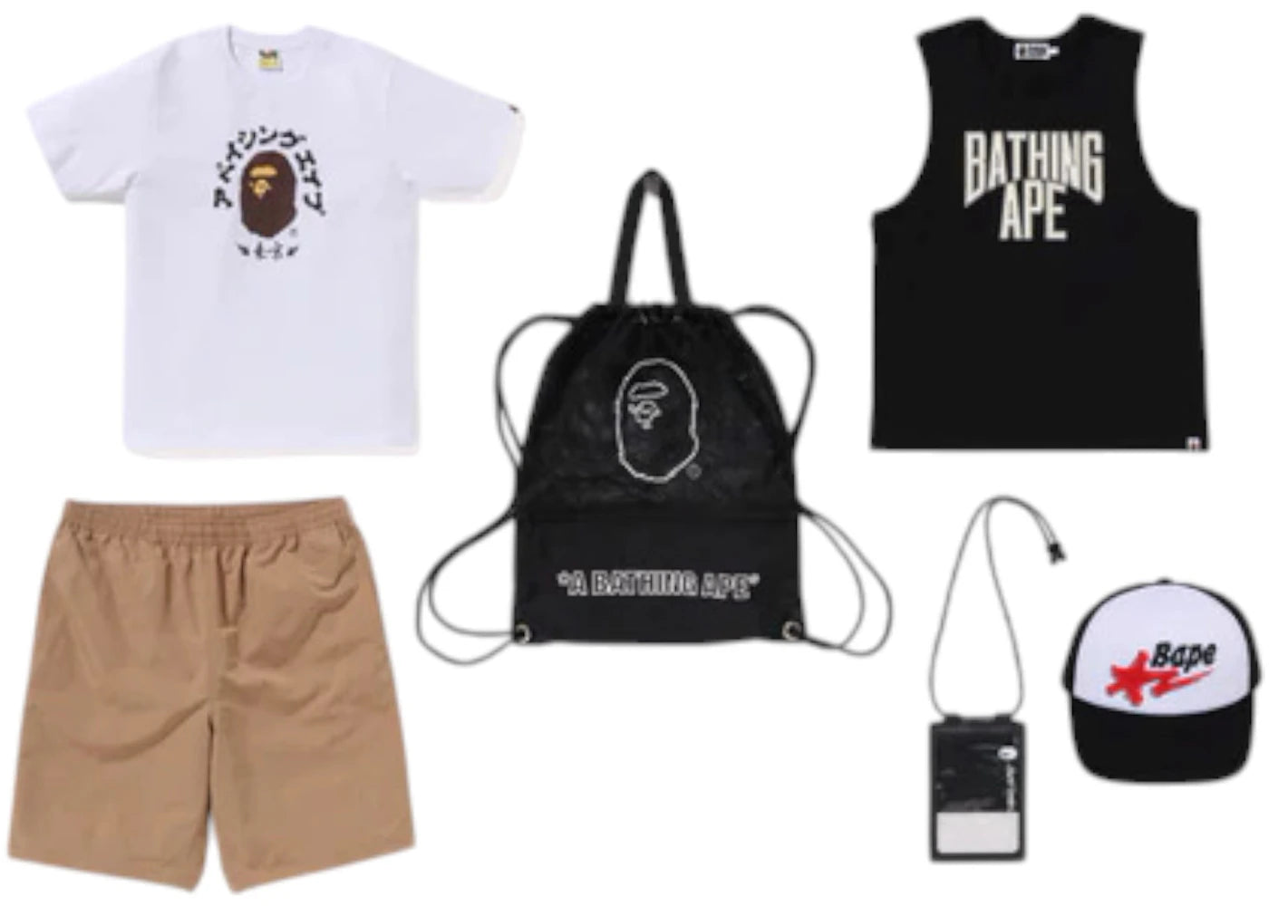 Ensemble de sacs BAPE Été 2025 - Noir