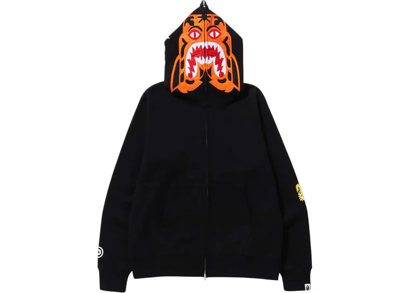 Sweat à capuche zippé BAPE Tiger (FW24) - Noir