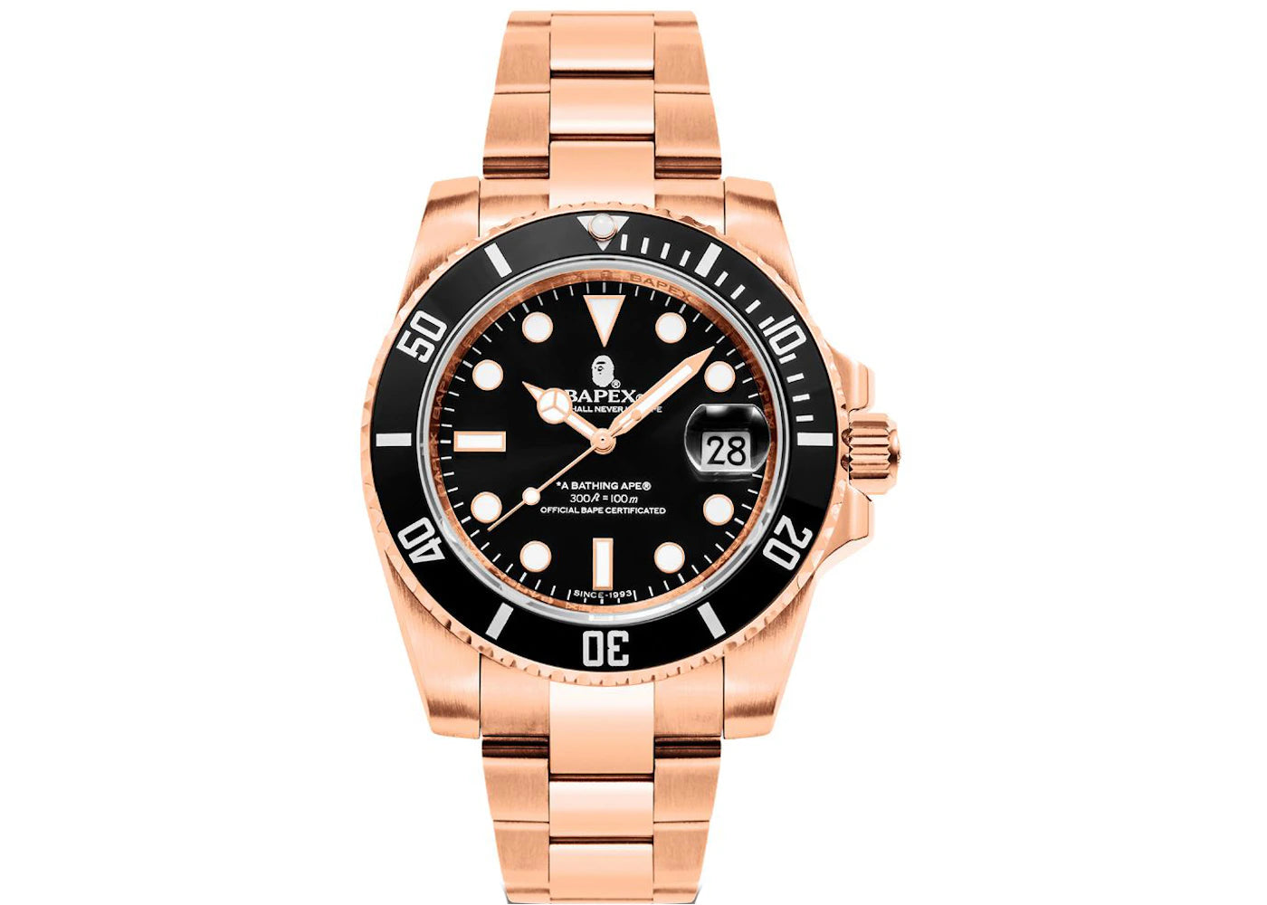 BAPE Type 1 BAPEX Watch-Gold