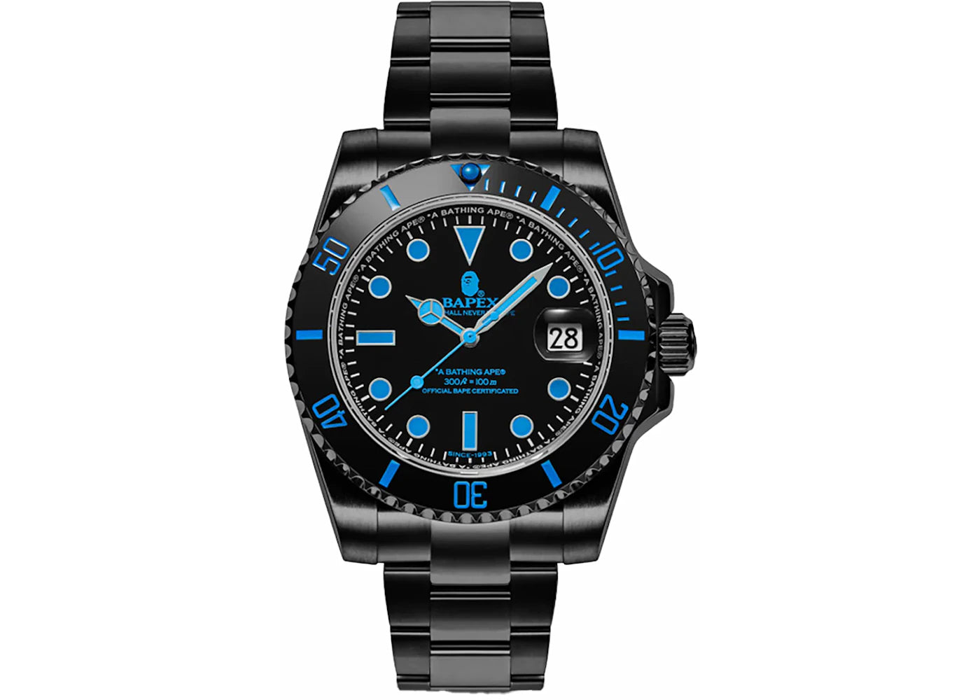 Montre BAPE Type 1 BAPEX - Noir/Bleu
