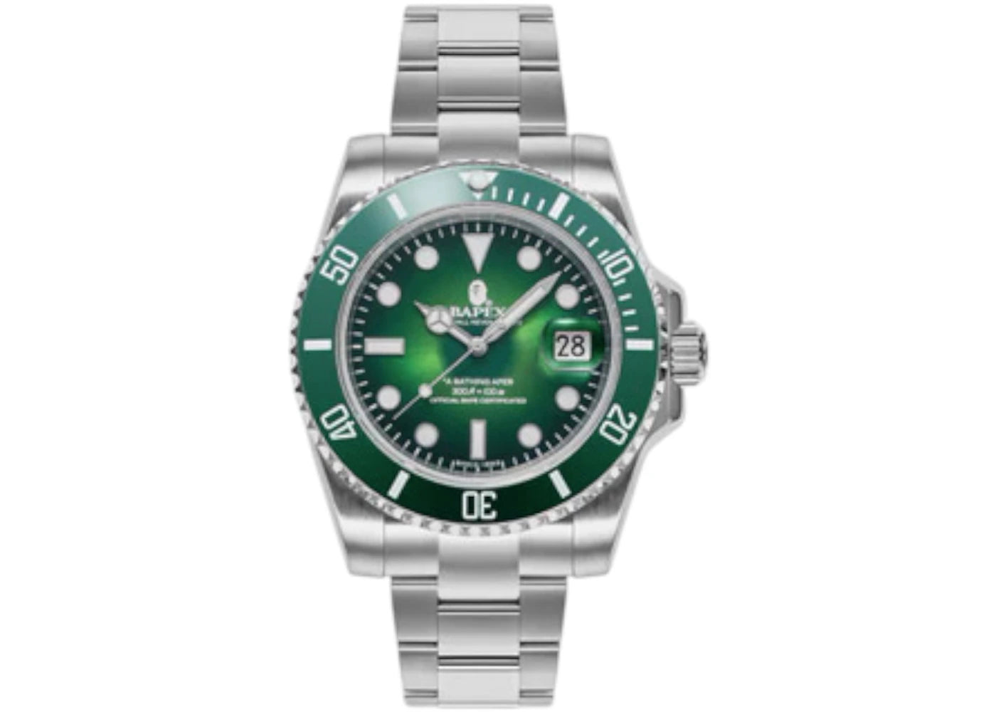 Montre BAPE Type 1 BAPEX verte