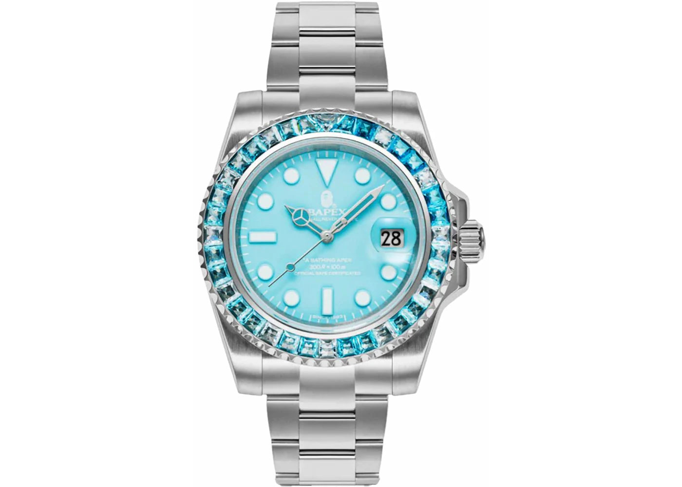 BAPE Type 1 Crystal Stone BAPEX Watch-Sax