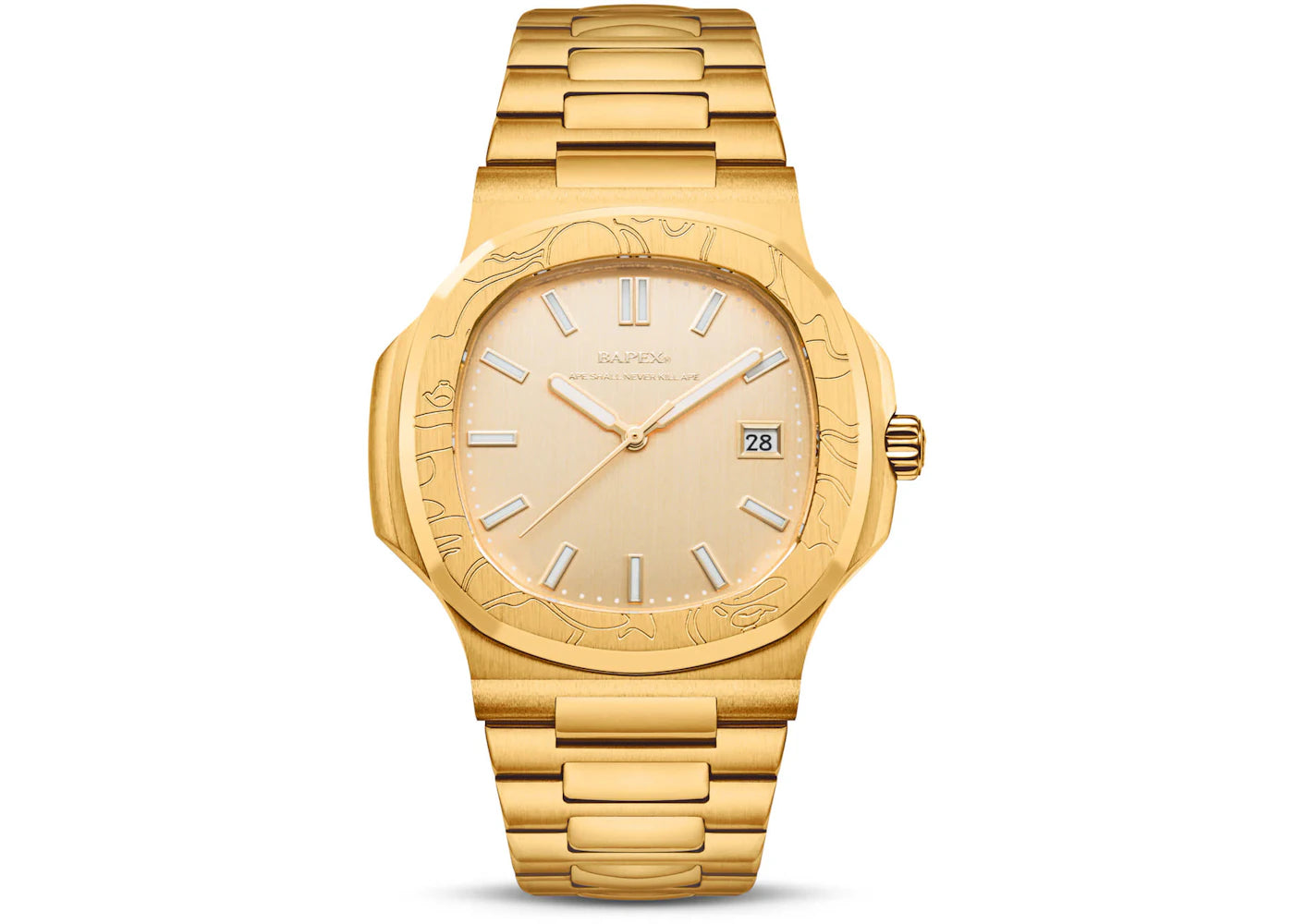 BAPE Type 10 BAPEX Watch-Gold