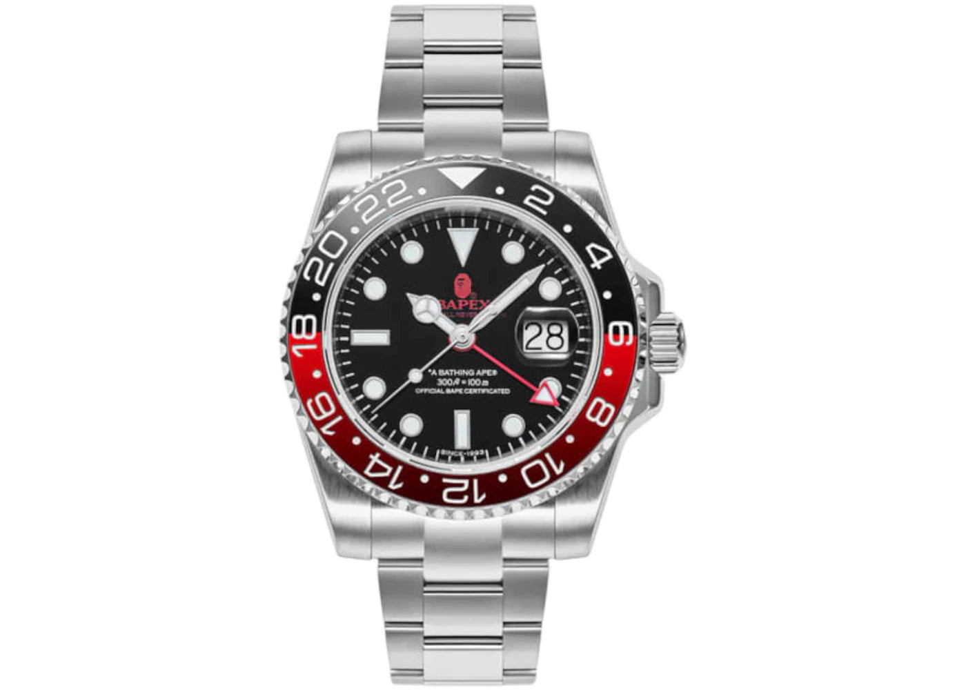 Montre BAPE Type 2 BAPEX - Noir/Rouge