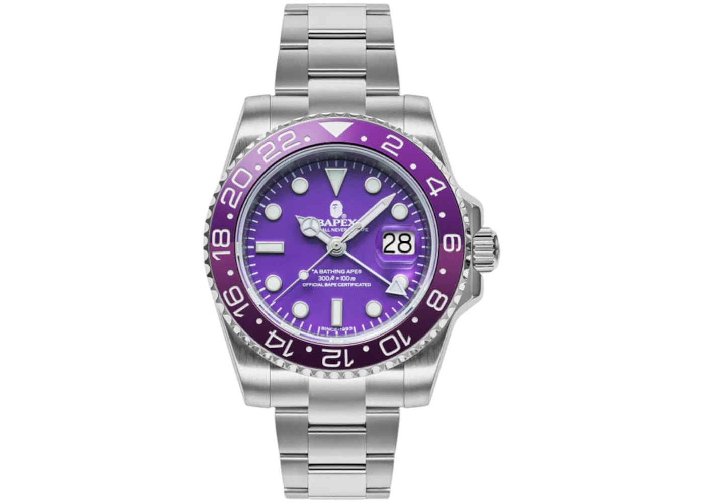 Montre BAPE Type 2 BAPEX - Violette