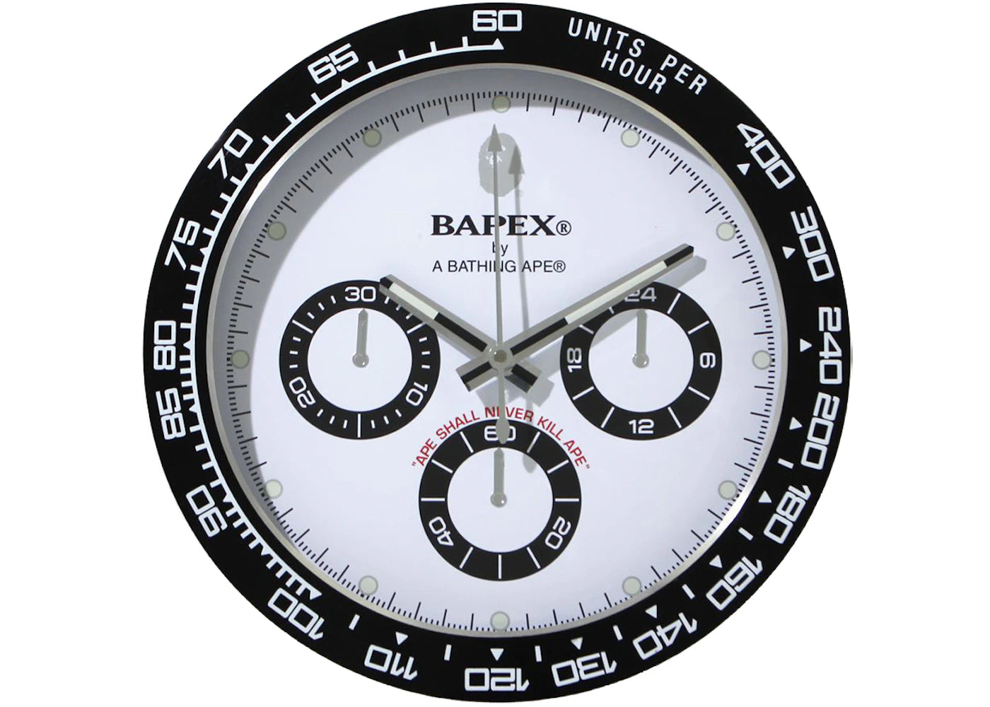 Horloge murale BAPE Type 4 BAPEX - Noire