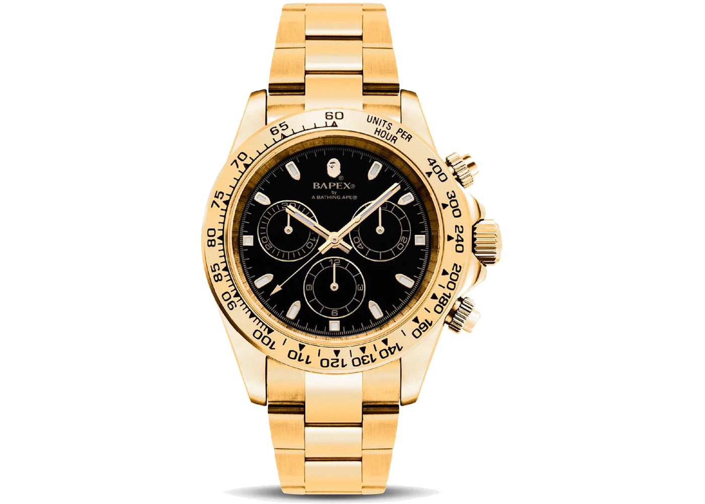 Montre BAPE Type 4 BAPEX - Or/Noir