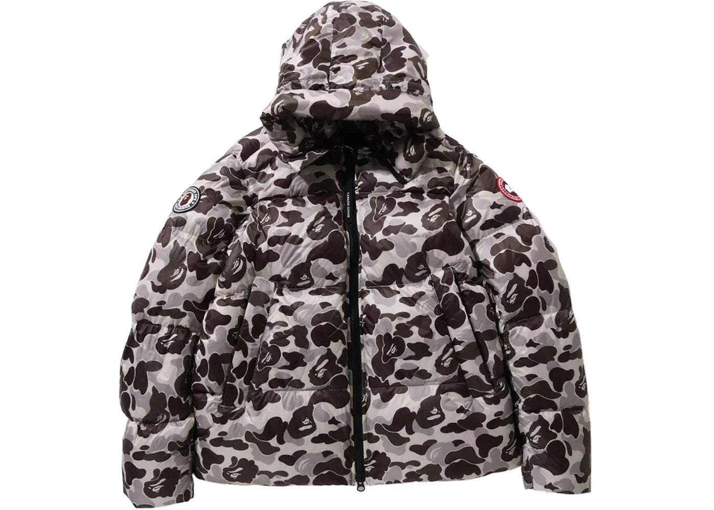 BAPE x Canada Goose Crofton Puffer Jacket-Grey