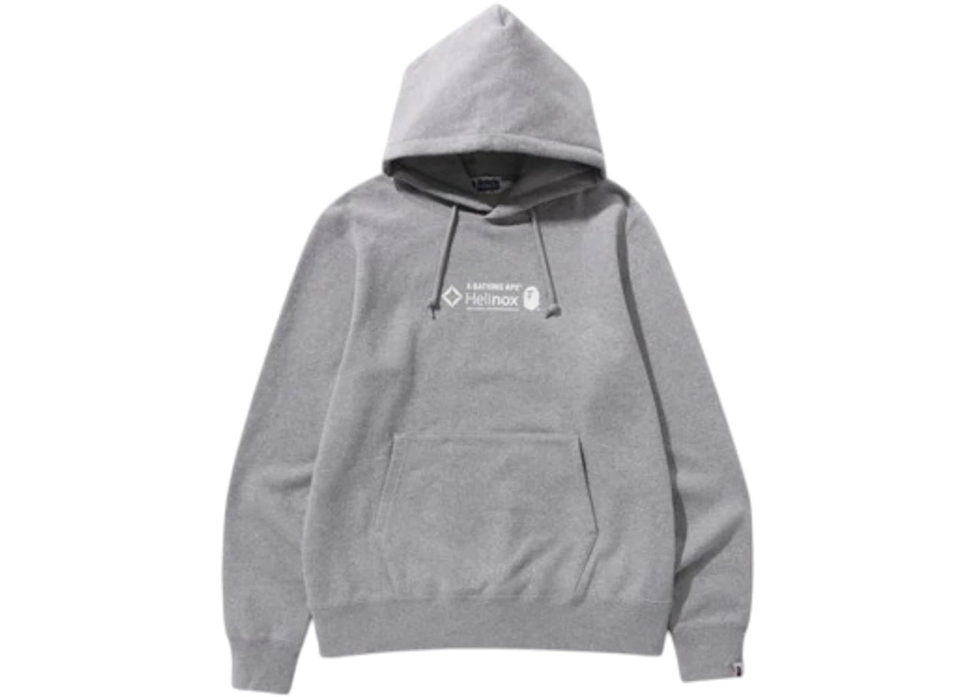 Sweat à capuche BAPE x Helinox gris