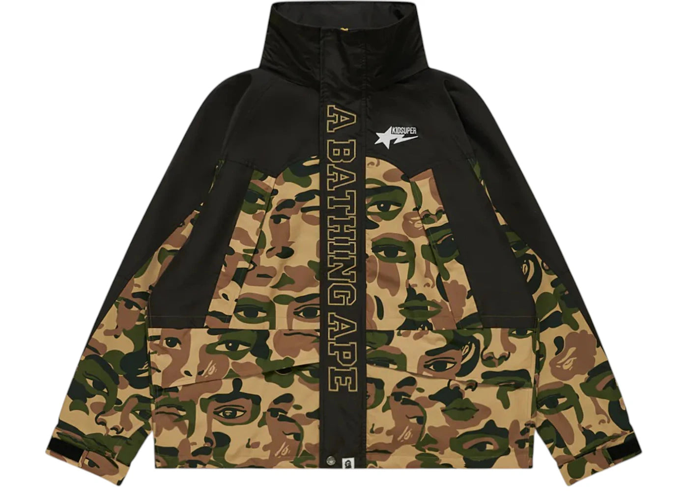 BAPE x KidSuper Camo Snowboard Jacket-Green
