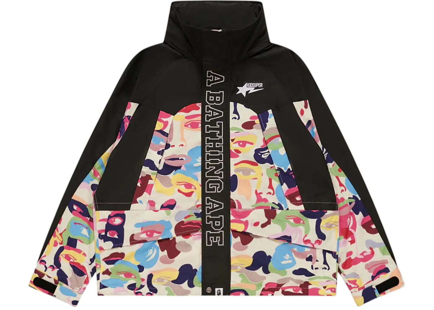 BAPE x KidSuper Camo Snowboard Jacket-Multicolor
