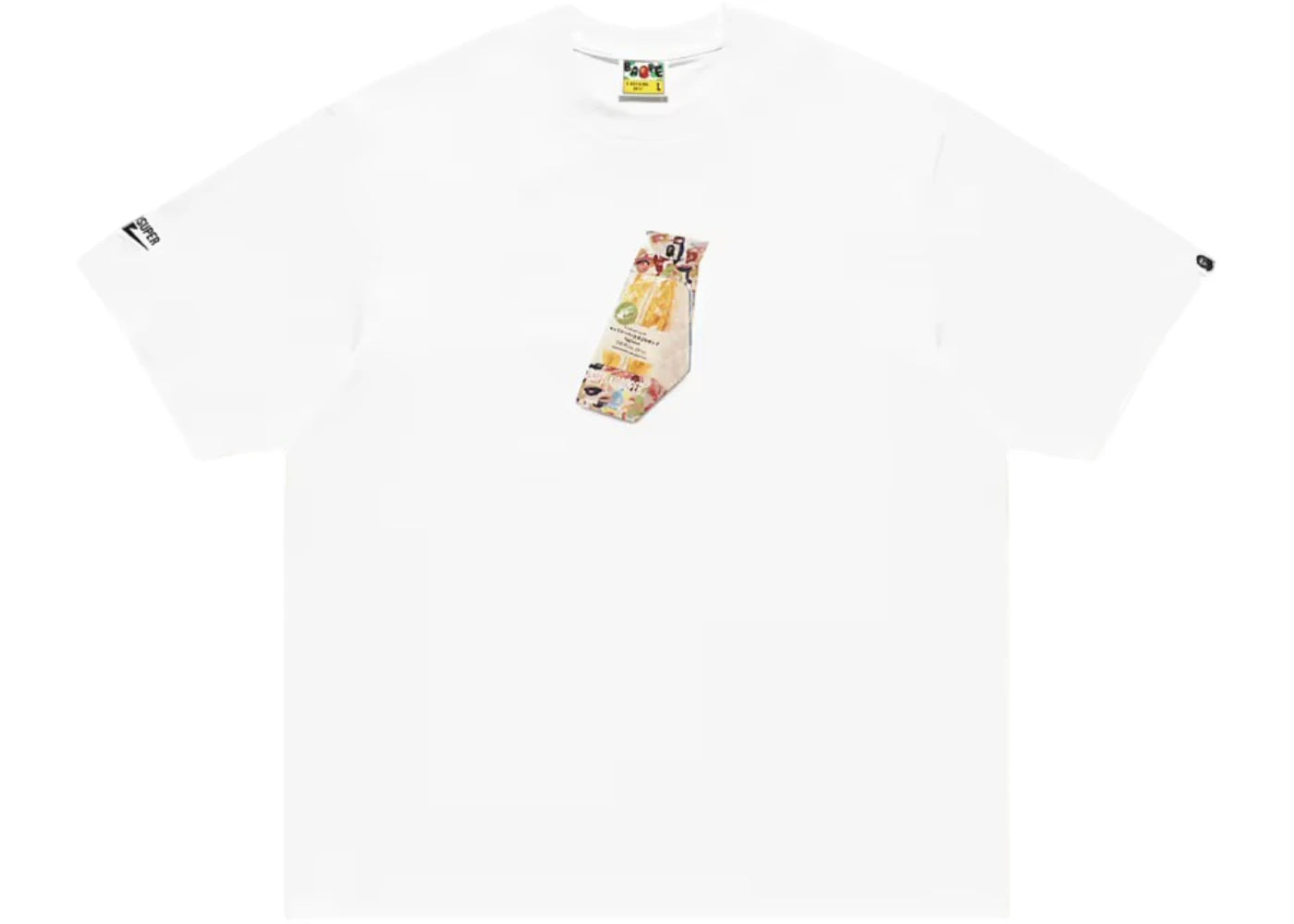 T-shirt blanc BAPE x KidSuper Egg Sandwich