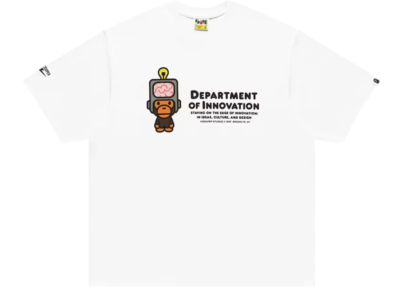 T-shirt graphique BAPE x KidSuper Milo Dept. of Innovation - Blanc