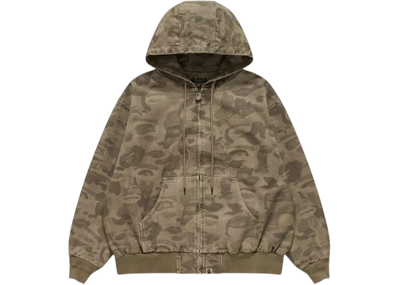 BAPE x KidSuper Solid Camo Jacquard Jacket-Beige