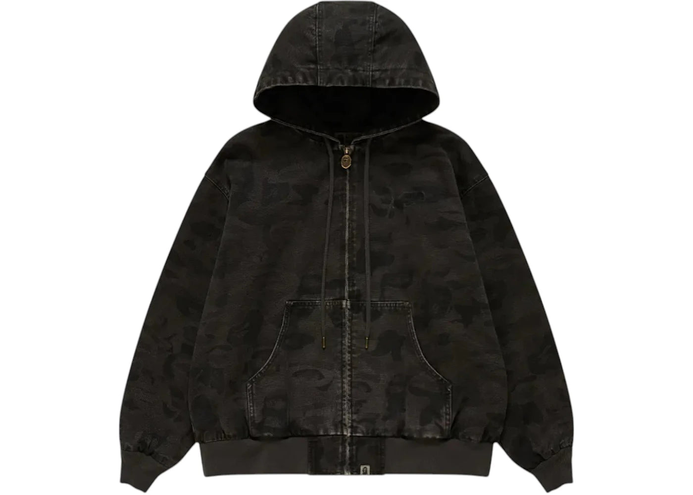 BAPE x KidSuper Solid Camo Jacquard Jacket-Black