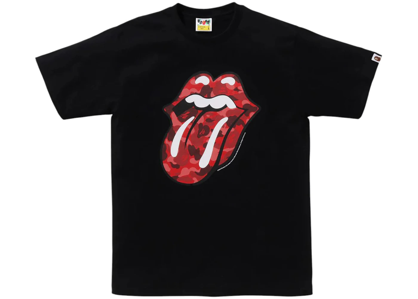 BAPE x Rolling Stones Tee-Black