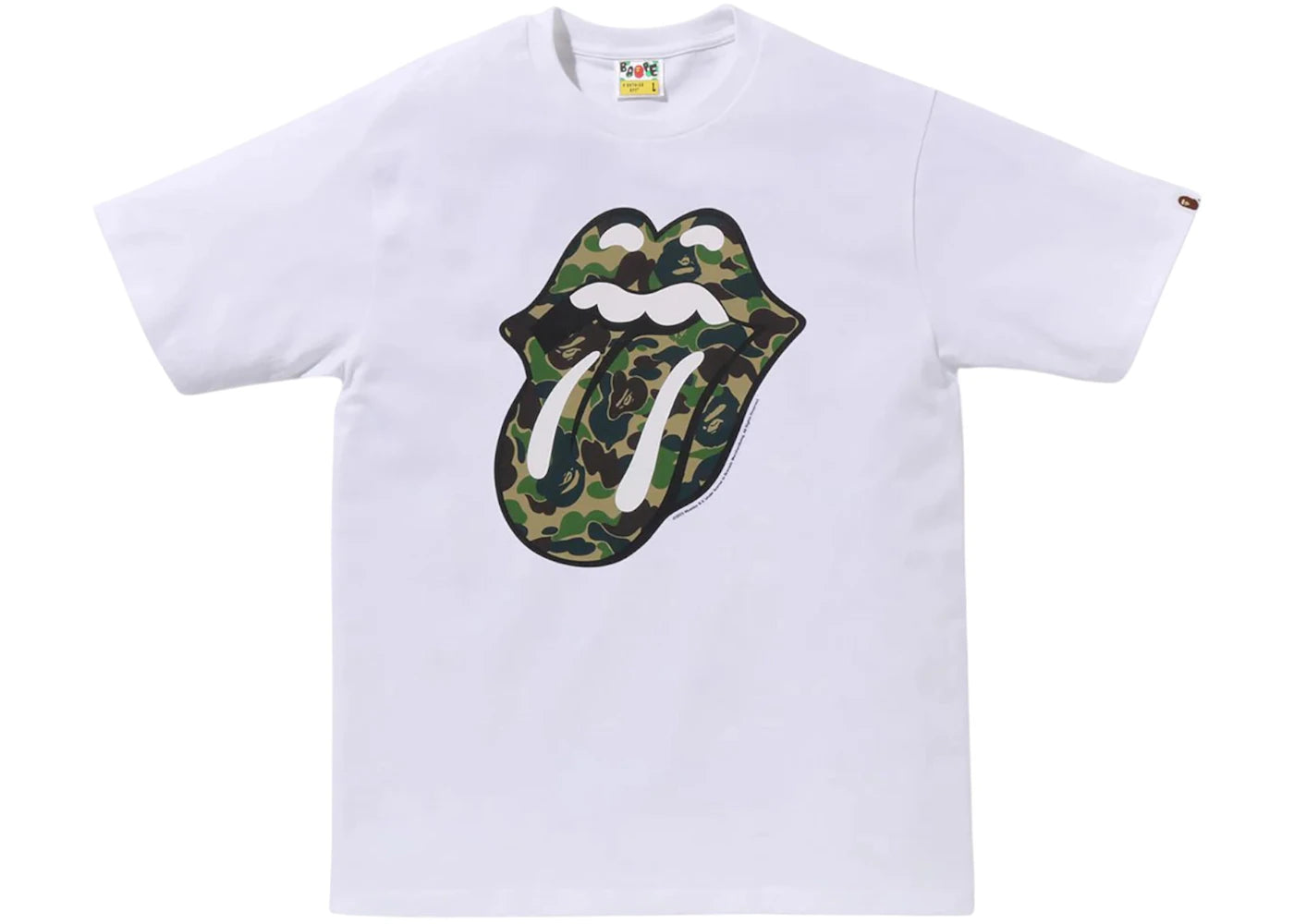 T-shirt BAPE x Rolling Stones blanc