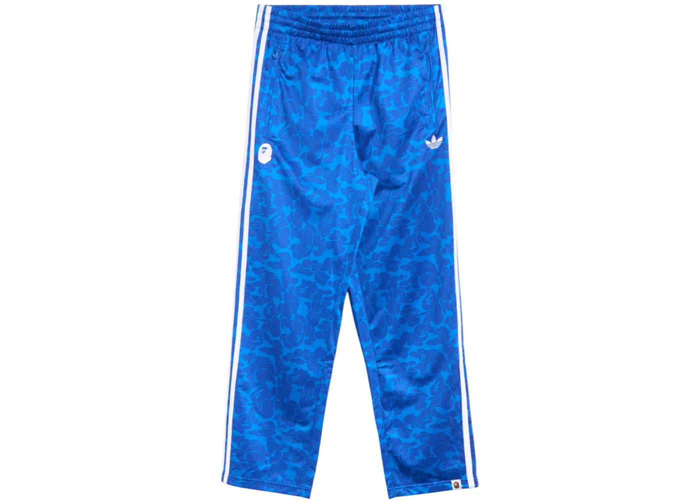 Pantalon de survêtement imprimé intégral BAPE x adidas - Bleu