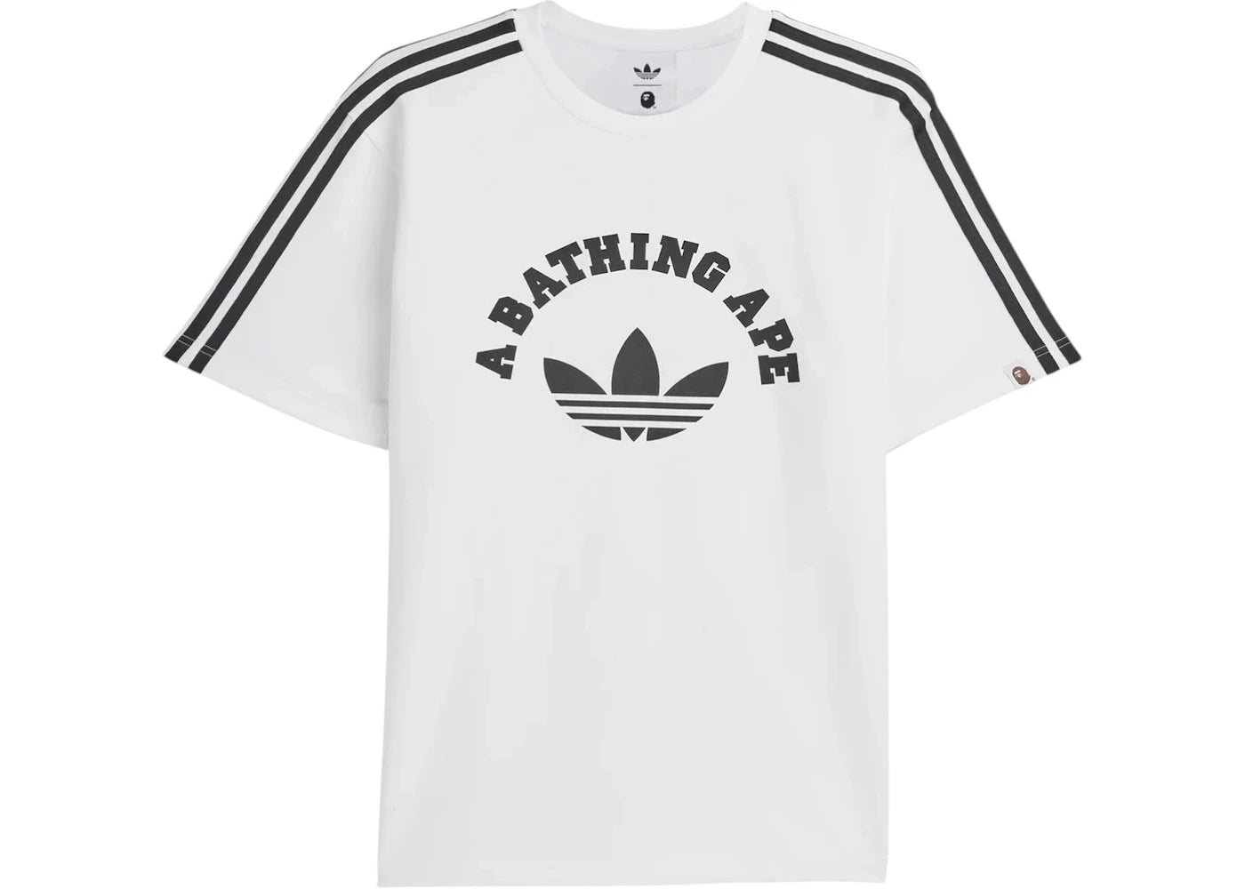T-shirt BAPE x adidas - Blanc/Noir