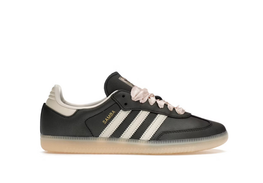 Adidas Samba OG Black Pink Ribbon Laces