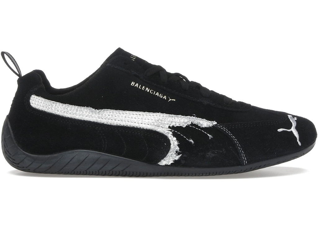 Balenciaga x Puma Speedcat Suede Distressed Black White - main view
