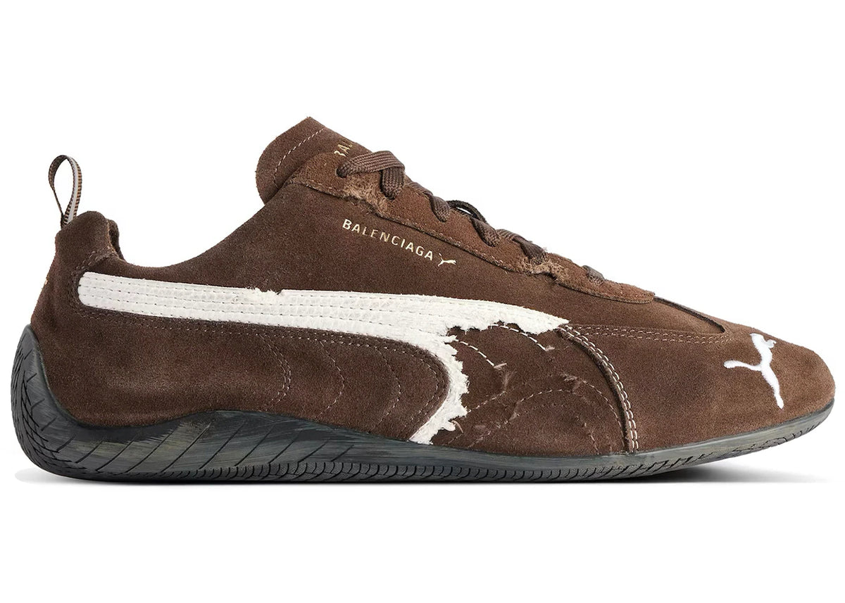 Balenciaga x Puma Speedcat Suede Distressed Brown White - main view