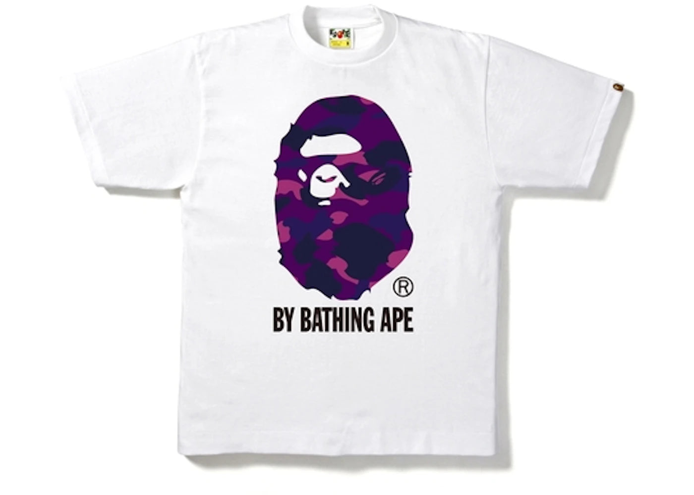 BAPE Color Camo By Bathing Tee-White/Purple