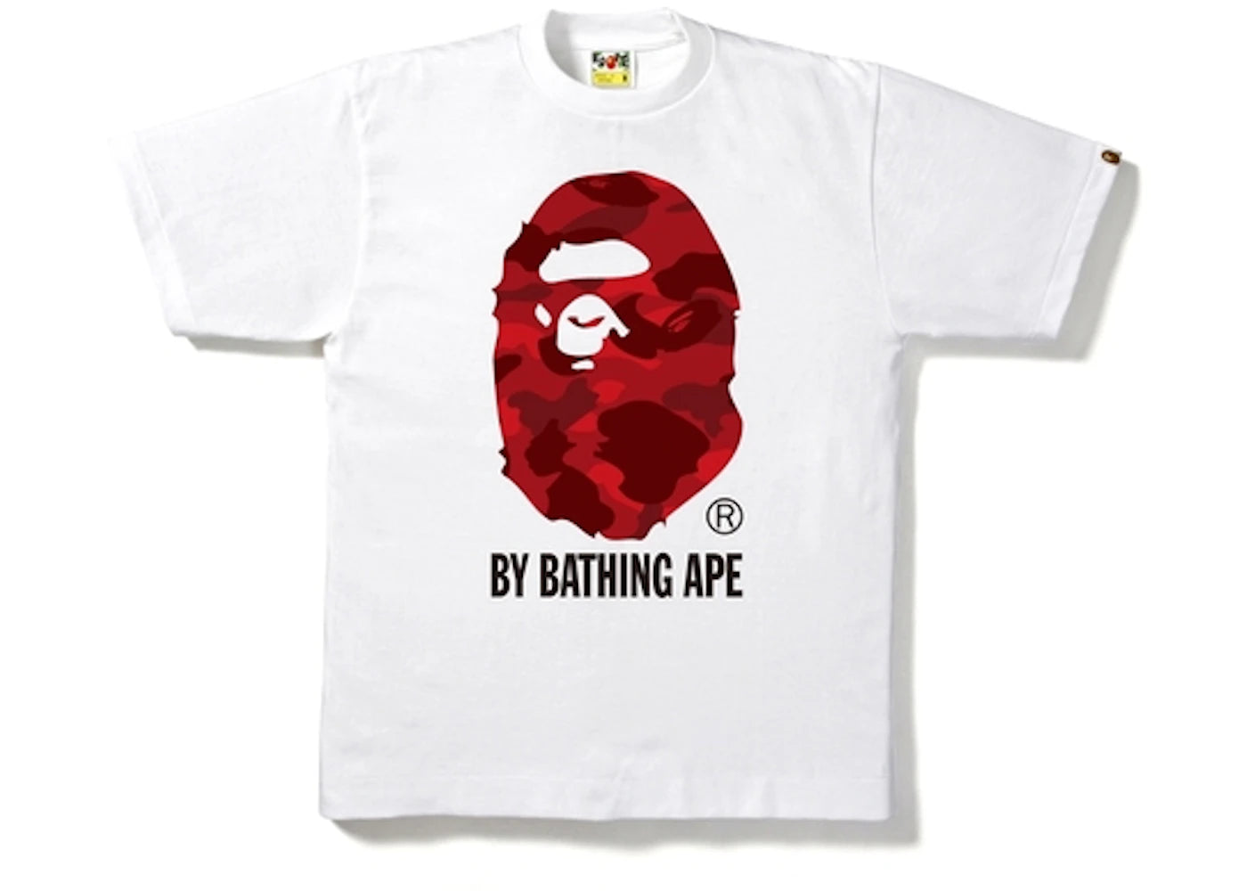 BAPE Color Camo By Bathing Tee-White/Red