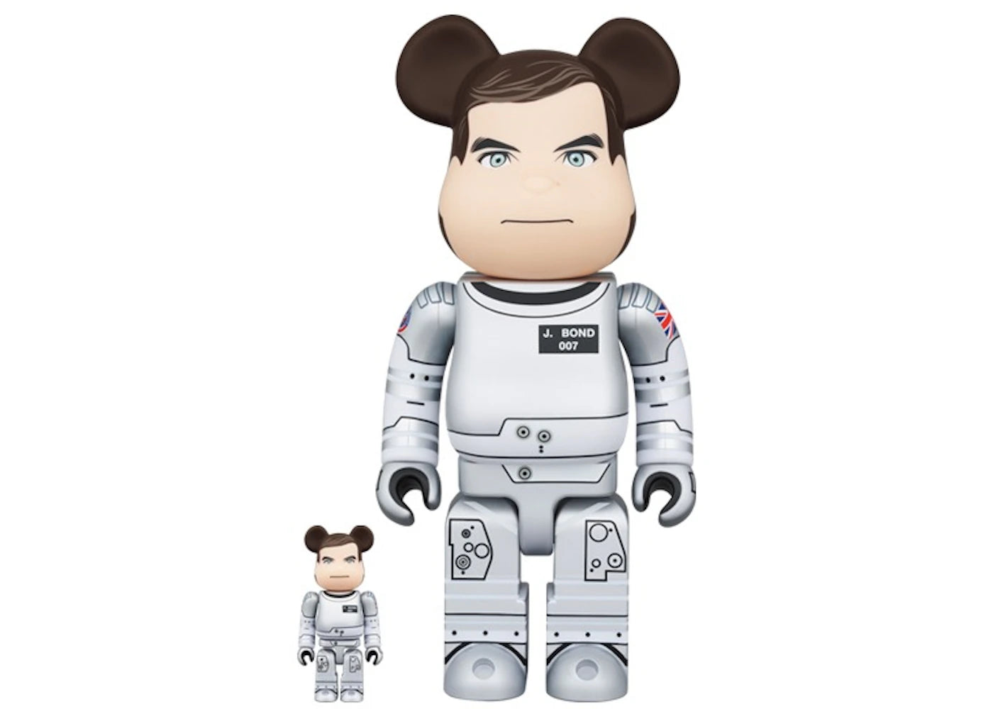 Bearbrick 007 James Bond Moonraker 100% & 400% Set-