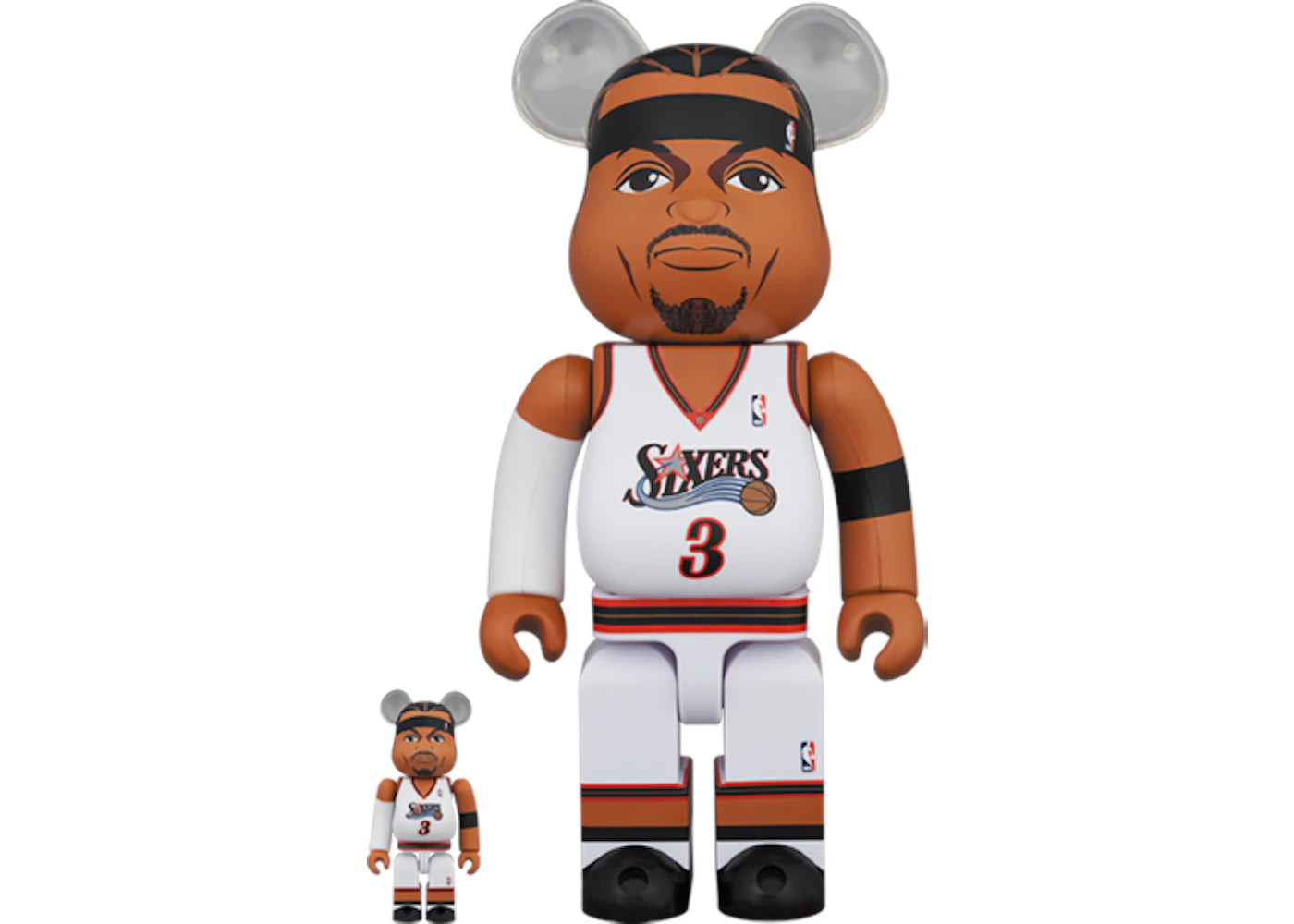 Bearbrick Allen Iverson (Philadelphia 76ers) 100% & 400% Set-
