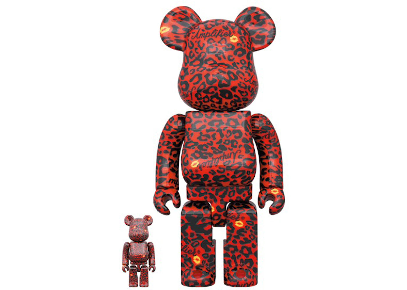 Bearbrick Amplifier Red 100% & 400% Set-