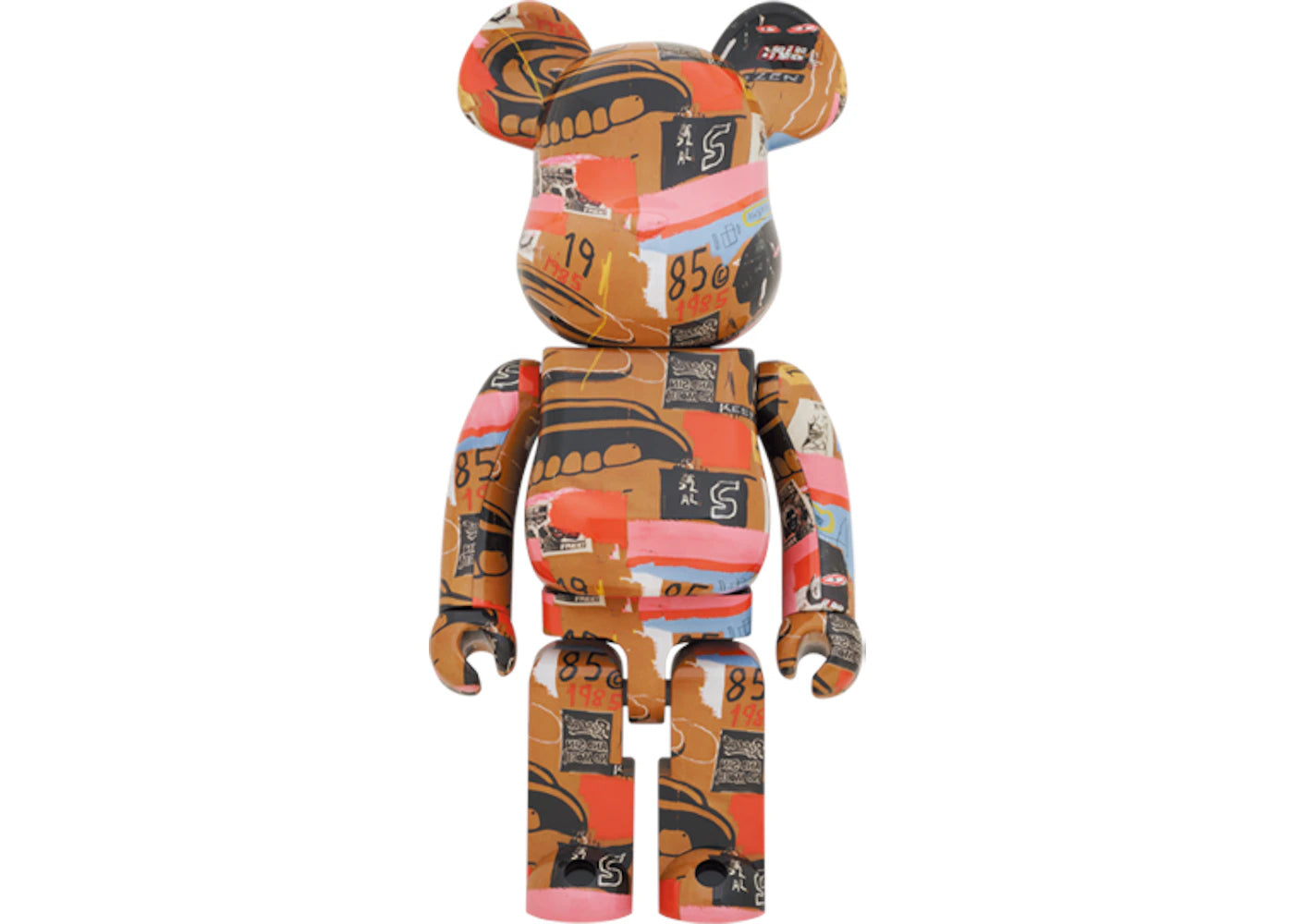 Bearbrick Andy Warhol x JEAN-MICHEL BASQUIAT #2 1000%-