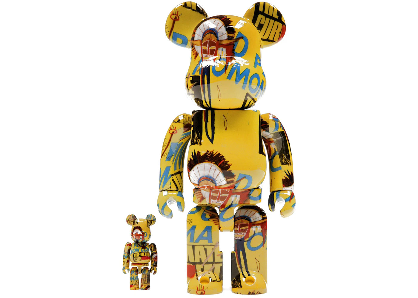 Bearbrick Andy Warhol x Jean-Michel Basquiat #3 100% & 400% Set-