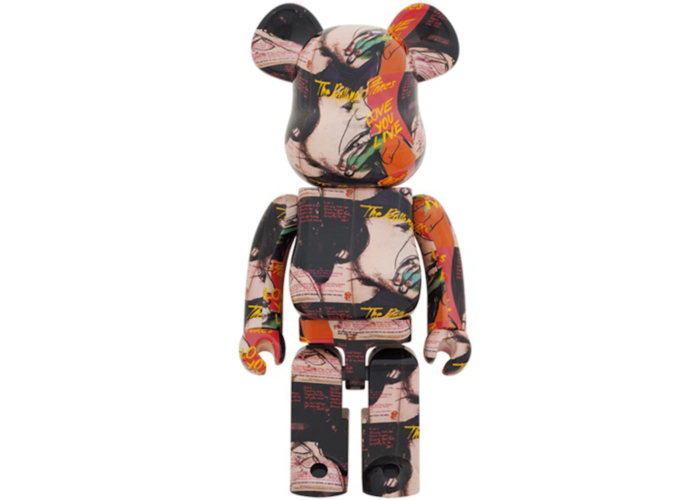 Bearbrick Andy Warhol x The Rolling Stones (Love You Live) 1000%-
