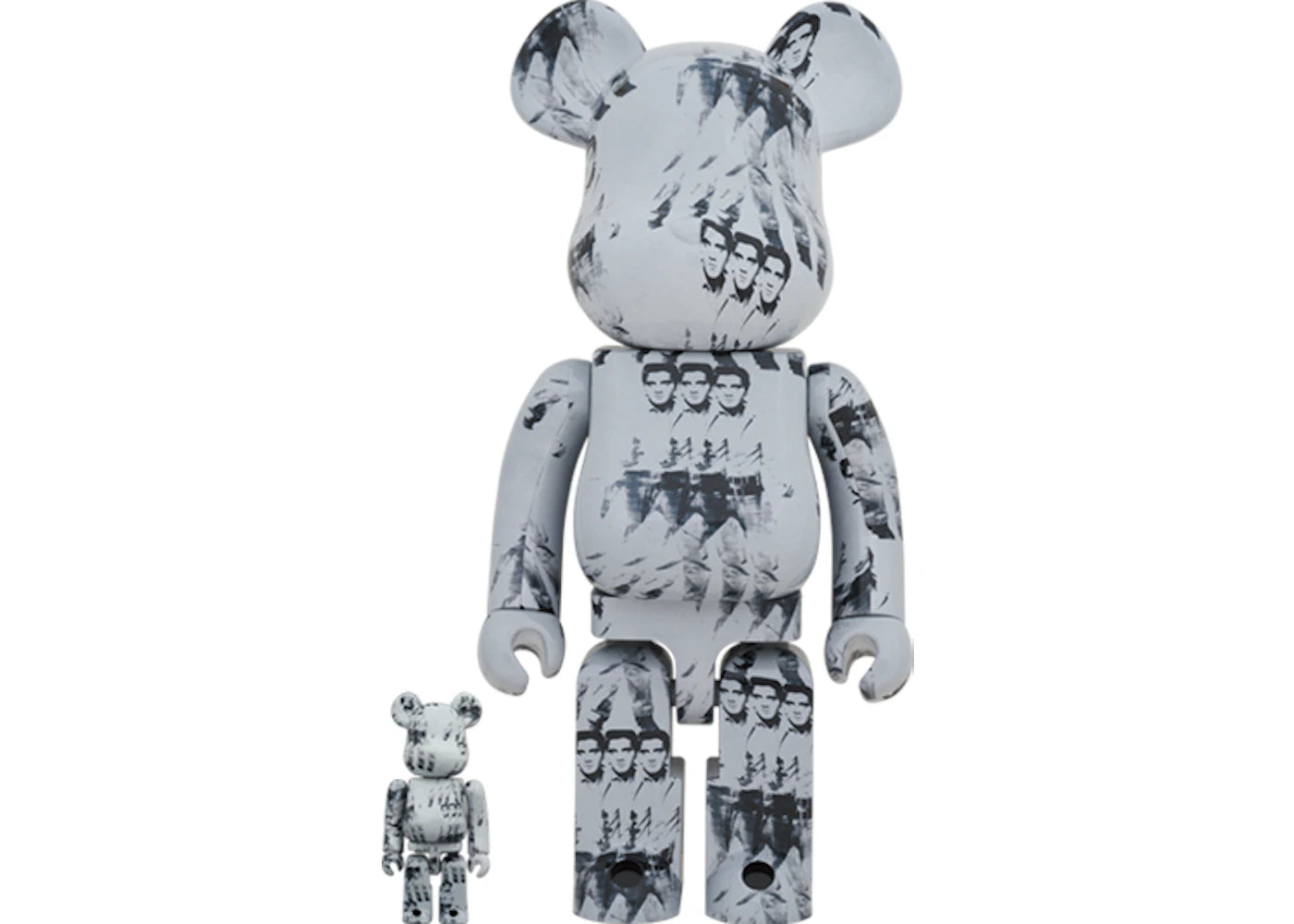 Bearbrick Andy Warhol's Elvis Presley 100% & 400% Set-
