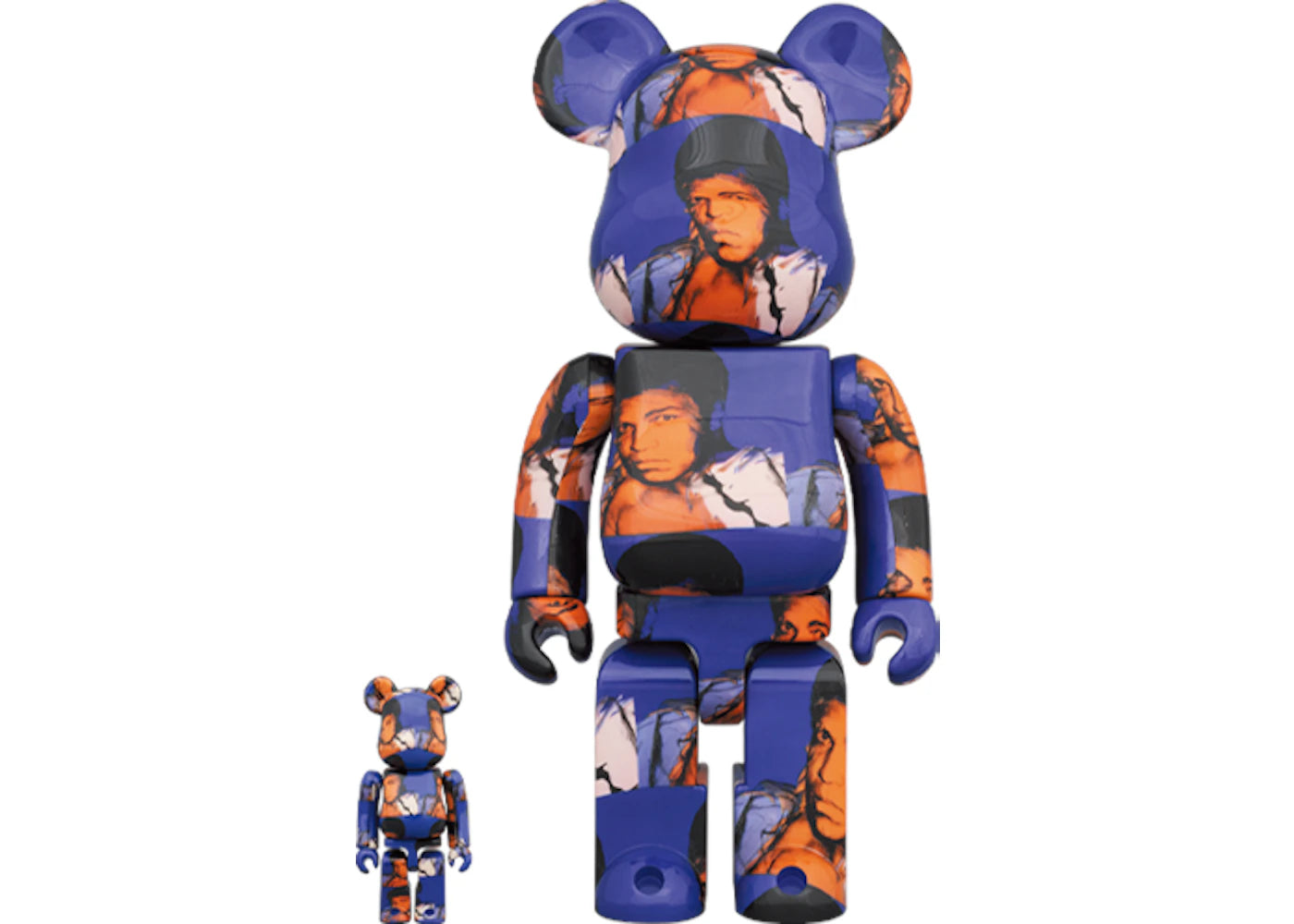 Bearbrick Andy Warhol's Muhammad Ali 100% & 400% Set-