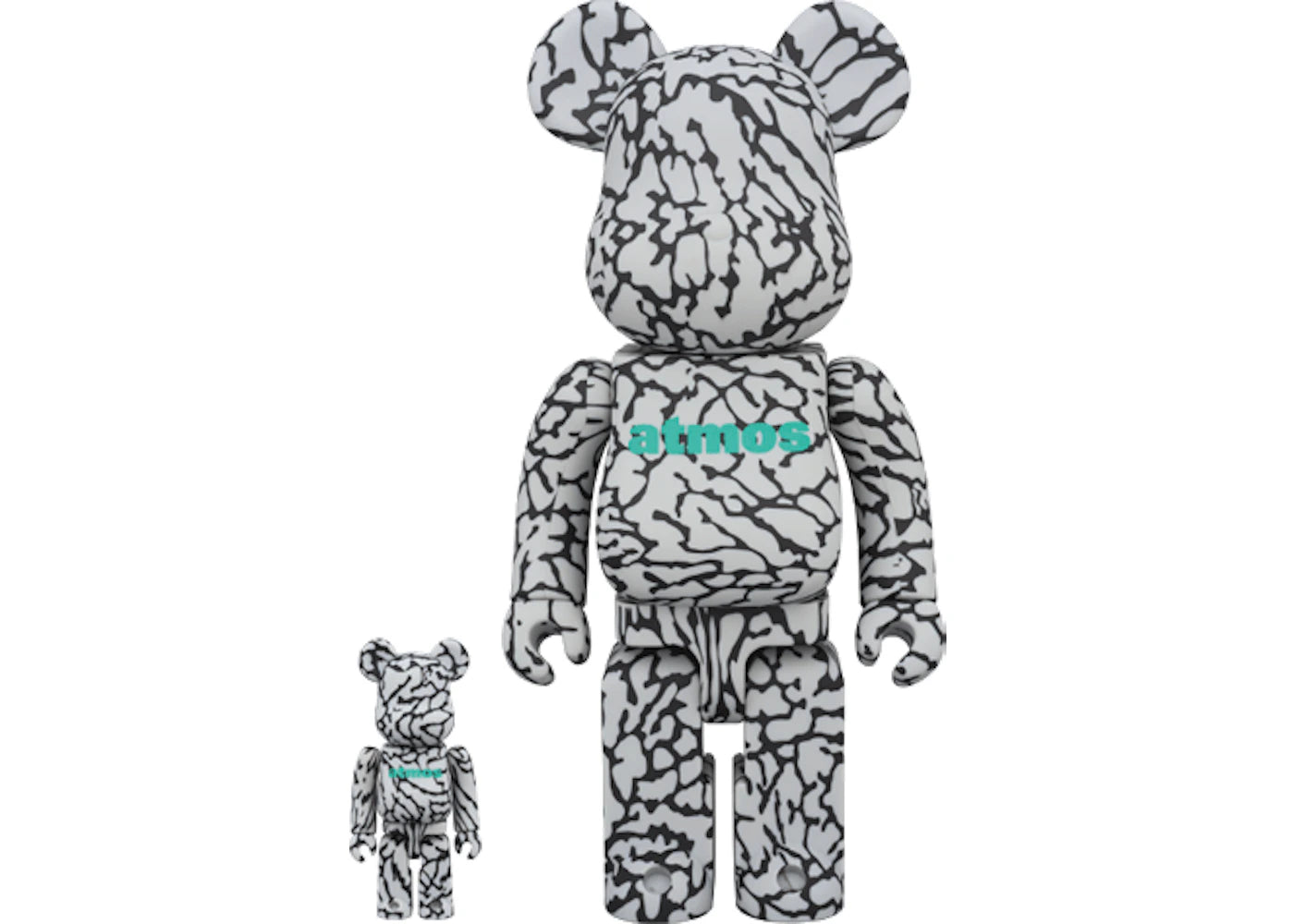 Bearbrick Atmos 100% & 400% Set-Grey