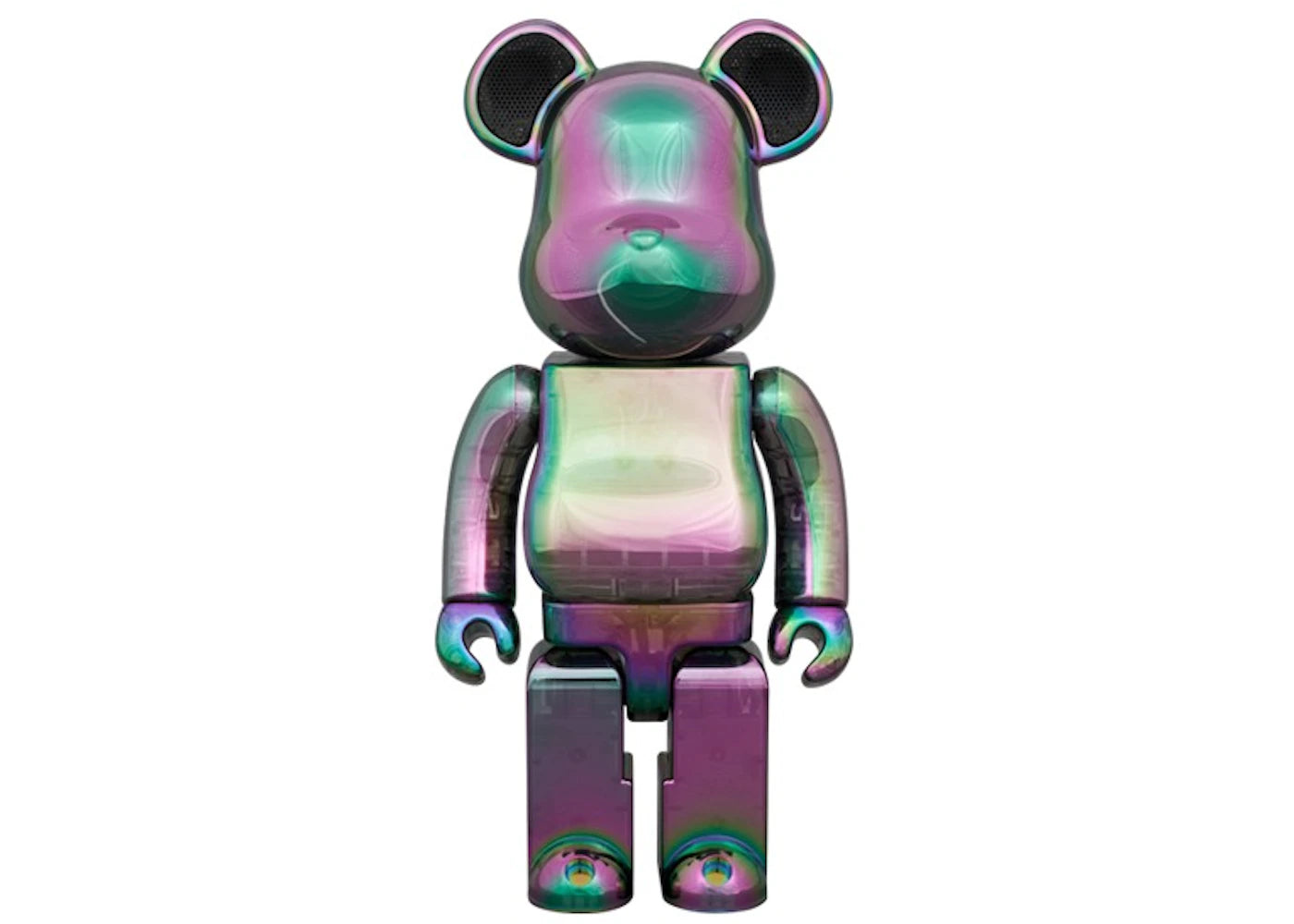 Bearbrick Audio Iridescent Portable Bluetooth Speaker 400%-Black Aurora