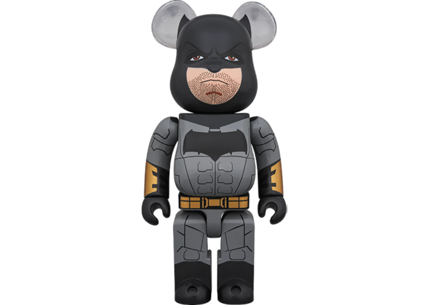 Bearbrick Batman (Justice League Ver.) 400%-Black/Grey