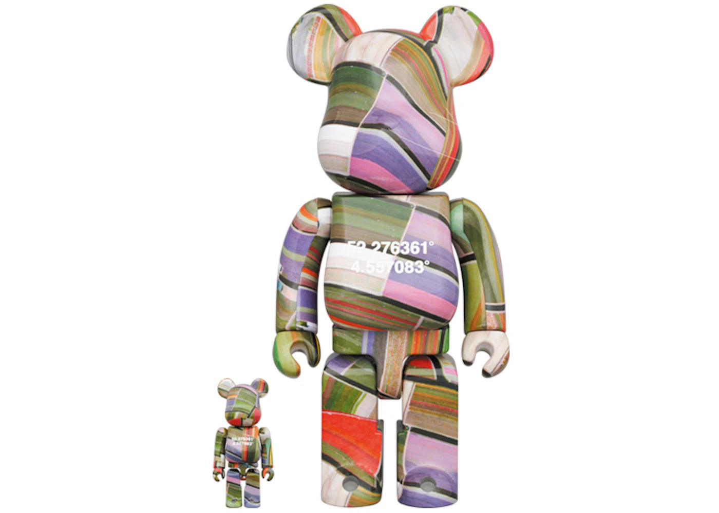 Bearbrick Benjamin Grant (Overview) Lisse 100% & 400% Set-
