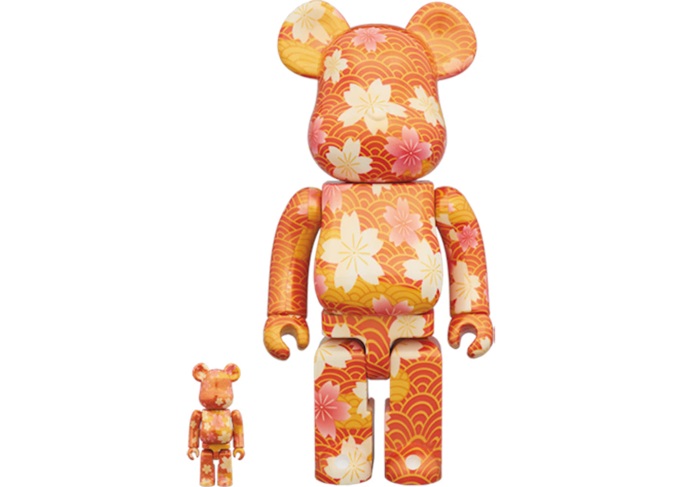 Bearbrick Chiyogami 100% & 400% Set-Orange