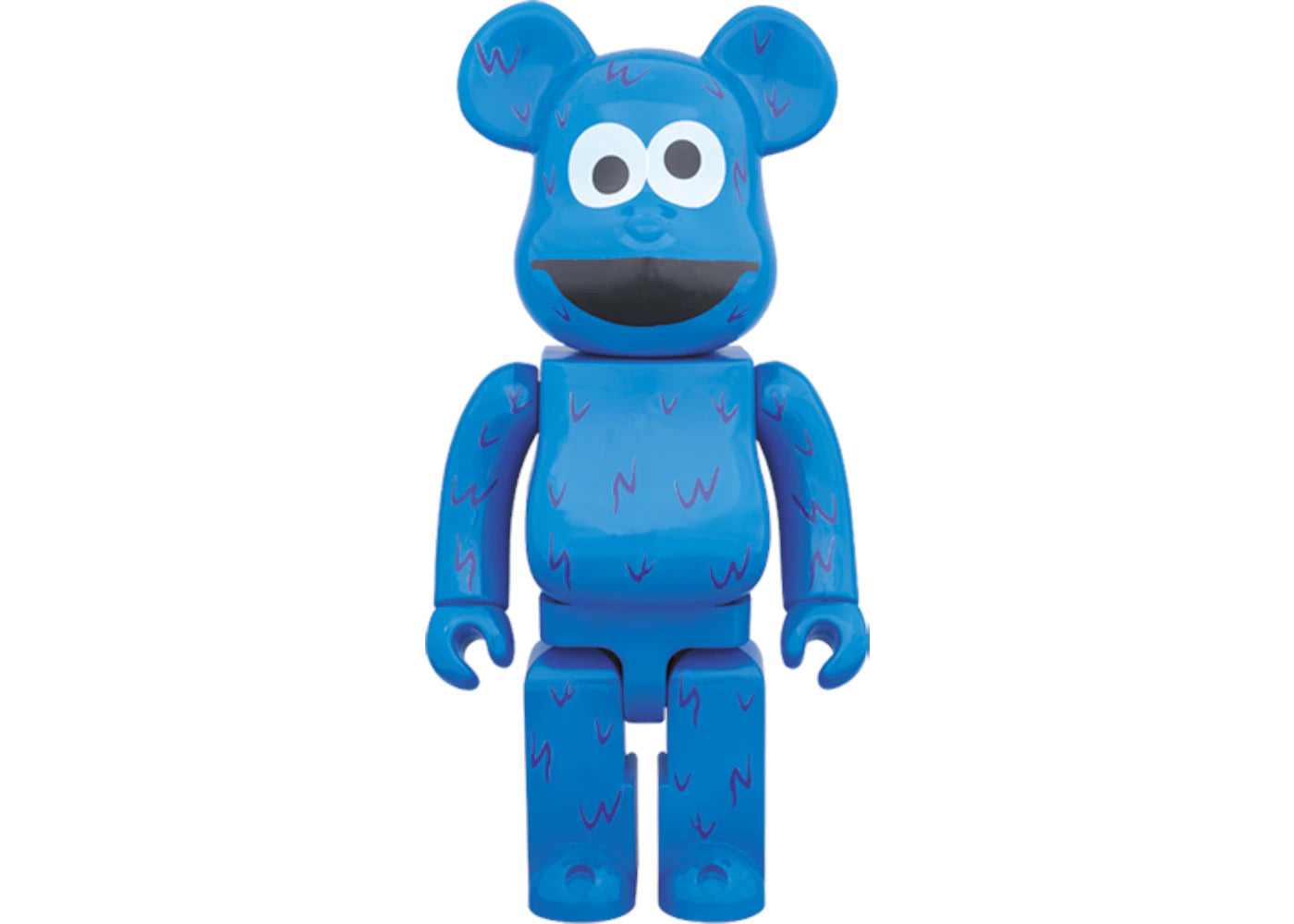 Bearbrick Cookie Monster 400%-Blue