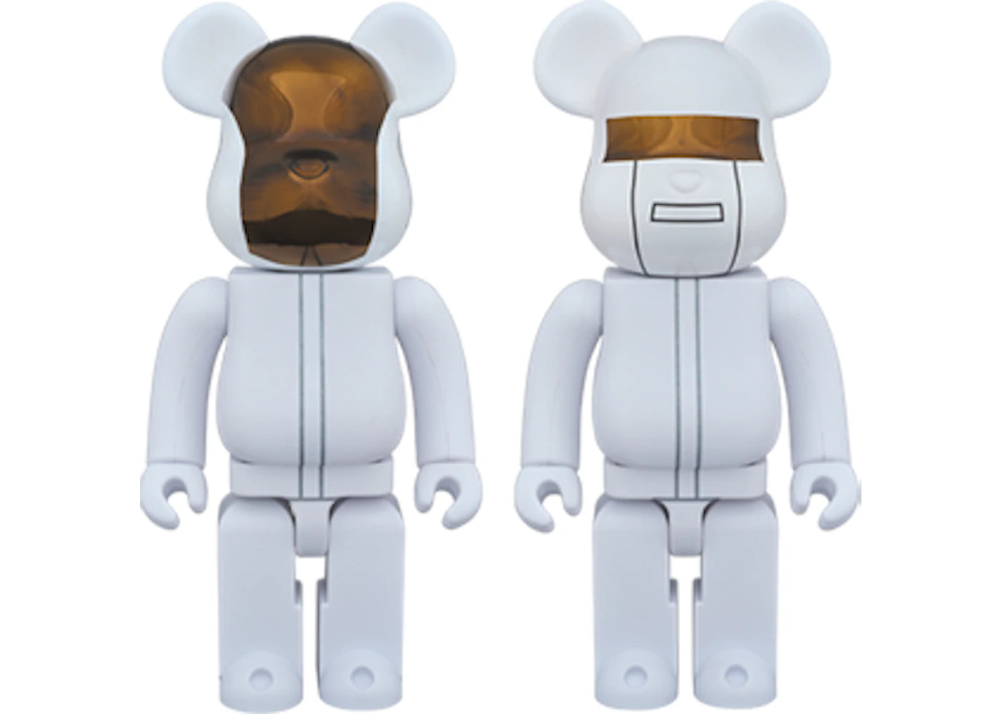 Bearbrick Daft Punk (White Suits Ver.) 400%-White