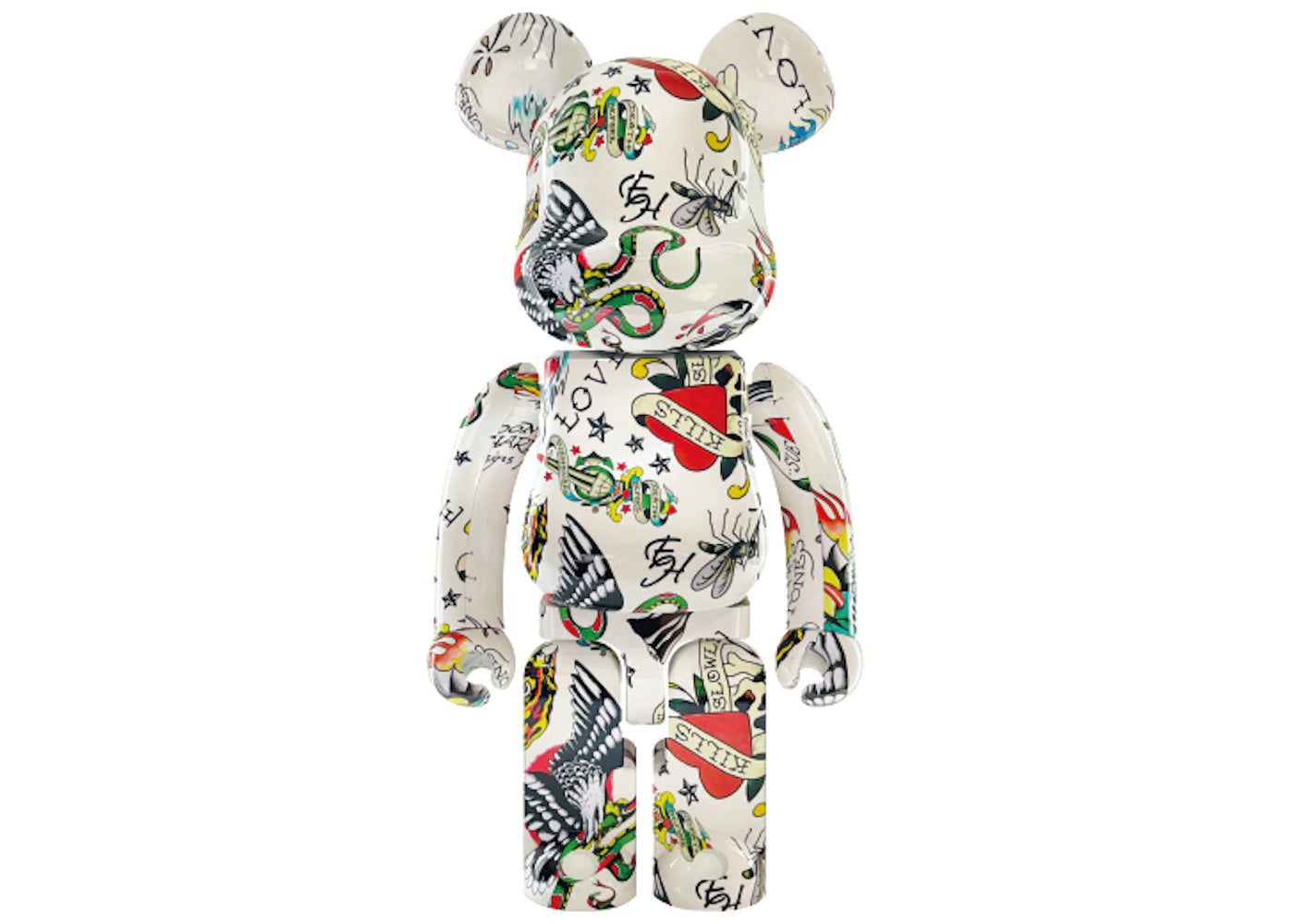 Bearbrick Ed Hardy 1000%-White