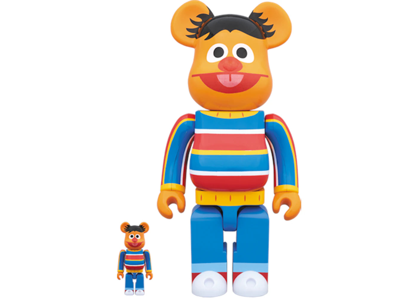 Bearbrick Ernie 100% & 400% Set-Orange