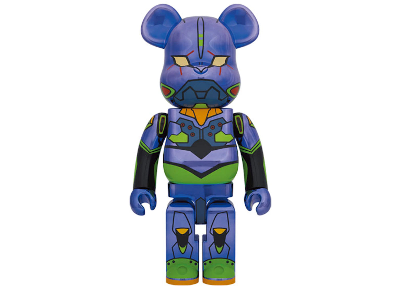 Bearbrick Evangelion Unit 1 1000%-Chrome Ver.
