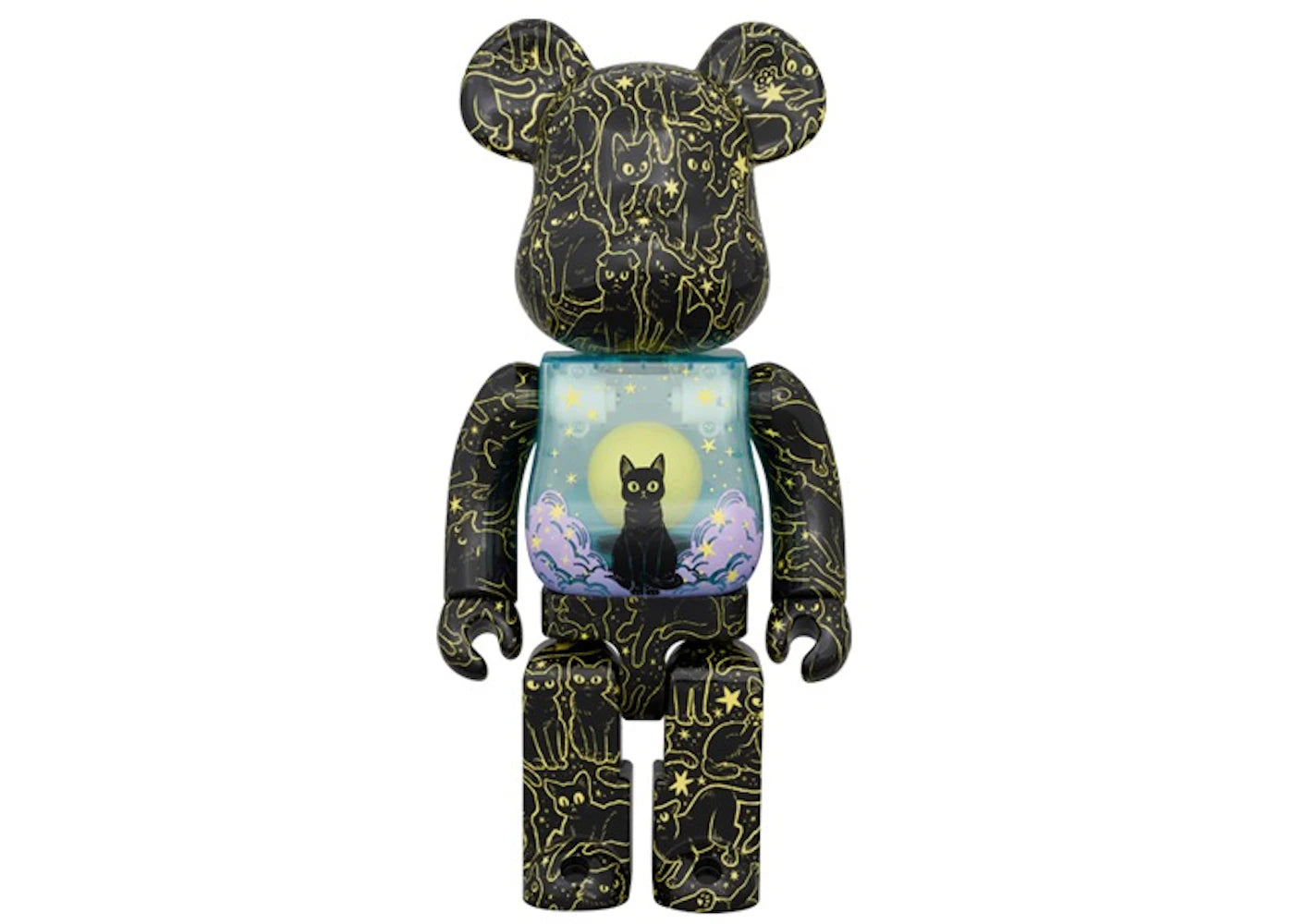 Bearbrick Hikari Bambi Night Sky Cat (Glow) 400%-