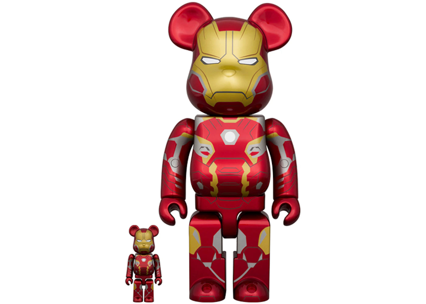 Bearbrick Iron Man Mark 45 100% & 400% Set